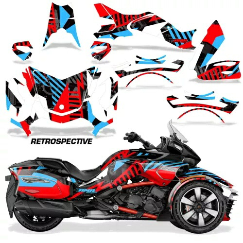 ロードスター グラフィック デカール ステッカー Can-Am スパイダー F3-T RTRSPCTV R TL Roadster Graphics Decals Stickers For Can-Am Spyder F3-T RTRSPCTV R TL 【並行輸入品】｜カスタムパーツ WORLD倉庫