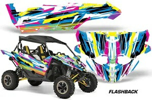 グラフィックキットはヤマハ YXZ 1000 1000R デカールスキン SXS UTV 15-18 フラッシュバックに適合します。 Graphic Kit Fits Yamaha YXZ 1000 1000R Decal Skins SXS UTV 15-18 FLASHBACK 【並行輸入品】