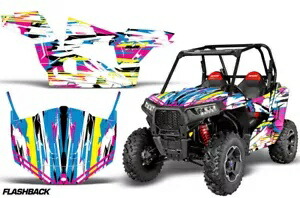 SxS グラフィックス デカール ステッカー ラップ ポラリス RZR S 900 2015-2019 フラッシュバック用 SxS Graphics Decal Sticker Wrap For Polaris RZR S 900 2015-2019 FLASHBACK 【並行輸入品】