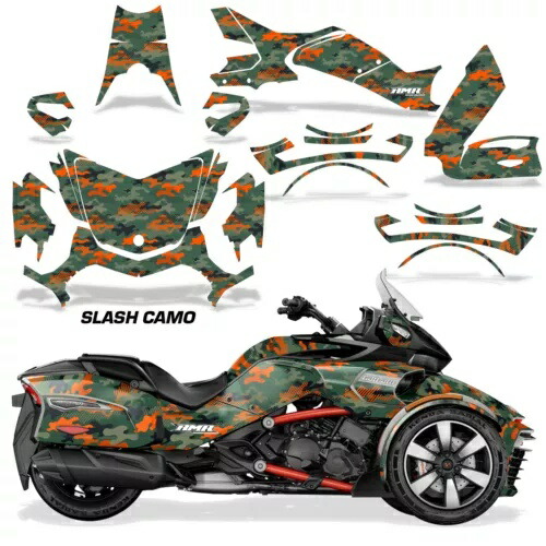 ロードスター グラフィック デカール ステッカー Can-Am Spyder F3-T SlashCamo O用 Roadster Graphics Decals Stickers For Can-Am Spyder F3-T SlashCamo O 【並行輸入品】