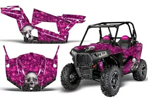SxS グラフィックス デカール ステッカー ラップ ポラリス RZR S 900 2015-2019 ボーンズピンク用 SxS Graphics Decal Sticker Wrap For Polaris RZR S 900 2015-2019 BONES-PINK 【並行輸入品】｜カスタムパーツ WORLD倉庫