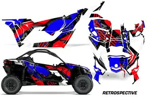 UTV グラフィック デカール ステッカー Can-Am Maverick X3 XDS XRS 2DR 16-23 RETRO U R 用 UTV Graphics Decals Stickers for Can-Am Maverick X3 XDS XRS 2DR 16-23 RETRO U R 【並行輸入品】