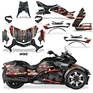 Can-Am Spyder F3-T WW2 用ロードスター グラフィック デカール ステッカー Roadster Graphics Decals Stickers For Can-Am Spyder F3-T WW2 【並行輸入品】|カスタムパーツ WORLD倉庫