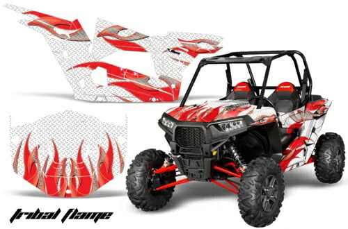 UTV グラフィック デカール ステッカー ポラリス RZR 1000 XP 2 ドア 13-18 TRIBAL R W 用 UTV Graphics Decals Stickers for Polaris RZR 1000 XP 2-Door 13-18 TRIBAL R W 【並行輸入品】