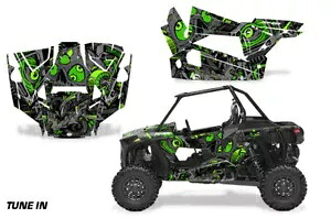 UTV グラフィックス キット ステッカー デカール ポラリス RZR ターボ S 2 ドア 19-23 TUNEIN GRN 用 UTV Graphics kit Sticker Decal for Polaris RZR Turbo S 2-Door 19-23 TUNEIN GRN 【並行輸入品】