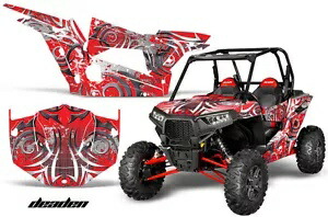 UTV グラフィック デカール ステッカー Polaris RZR 1000 XP 2ドア 13-18 DEADEN R用 UTV Graphics Decals Stickers for Polaris RZR 1000 XP 2-Door 13-18 DEADEN R 【並行輸入品】