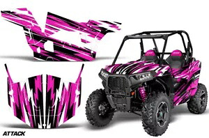 SxS グラフィックス デカール ステッカー ラップ ポラリス RZR S 900 2015-2019 アタック ピンク SxS Graphics Decal Sticker Wrap For Polaris RZR S 900 2015-2019 ATTACK PINK 【並行輸入品】｜カスタムパーツ WORLD倉庫