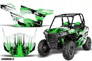 SxS グラフィックス デカール ステッカー ラップ ポラリス RZR S 
2000
900 2015-2019 CARBONX-GREEN 用 SxS Graphics Decal Sticker Wrap For Polaris RZR S 900 2015-2019 CARBONX-GREEN 【並行輸入品】