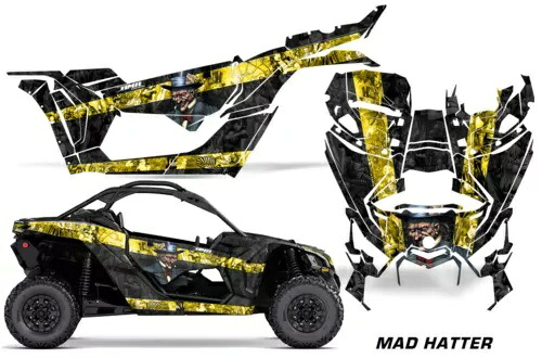 UTV グラフィック デカール ステッカー Can-Am Maverick X3 XDS XRS 2DR 16-23 Hatter K Y 用 UTV Graphics Decals Stickers for Can-Am Maverick X3 XDS XRS 2DR 16-23 Hatter K Y 【並行輸入品】｜カスタムパーツ WORLD倉庫