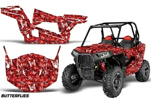 SxS グラフィックスデカールステッカーラップポラリス RZR S 900 2015-2019 BUTTERFLY-WR SxS Graphics Decal Sticker Wrap For Polaris RZR S 900 2015-2019 BUTTERFLY-WR 【並行輸入品】