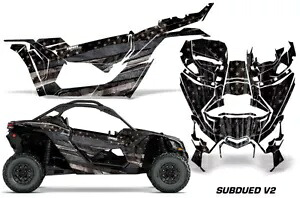 UTV グラフィック デカール ステッカー Can-Am Maverick X3 XDS XRS 2DR 16-23 落ち着いた色用 UTV Graphics Decals Stickers for Can-Am Maverick X3 XDS XRS 2DR 16-23 Subdued 【並行輸入品】