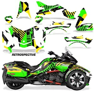 ロードスター グラフィック デカール ステッカー Can-Am Spyder F3-T RTRSPCTV G Y用 Roadster Graphics Decals Stickers For Can-Am Spyder F3-T RTRSPCTV G Y 【並行輸入品】