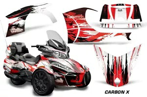 フルトリム グラフィックス キット デカール Can-Am Spyder RT-S 2014-19 CarbonX レッド用 Full Trim Graphics Kit Decal For Can-Am Spyder RT-S 2014-19 CarbonX Red 【並行輸入品】｜カスタムパーツ WORLD倉庫