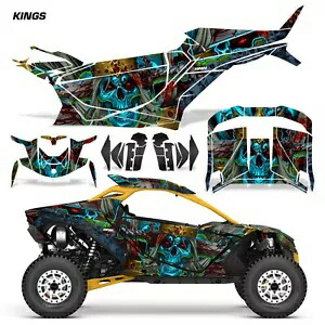 UTV グラフィック デカール ステッカー Can-Am Maverick R 2DR 2024-25 KINGS用 UTV Graphics Decals Stickers for Can-Am Maverick R 2DR 2024-25 KINGS 【並行輸入品】