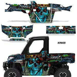 AMR UTV グラフィック デカール ポラリス レンジャー 1000 XP W/DRS 2 DR 2018-24 キングス用 AMR UTV Graphics Decals for Polaris Ranger 1000 XP W/DRS 2 DR 2018-24 Kings 【並行輸入品】|カスタムパーツ WORLD倉庫