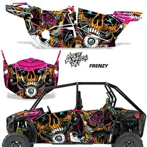 UTV グラフィックスキット SxS デカールステッカーポラリス RZR900S 1000S 4DR 15-20 FRNZY ORG 用 UTV Graphics Kit SxS Decal Sticker For Polaris RZR900S 1000S 4DR 15-20 FRNZY ORG 【並行輸入品】