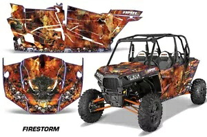 UTV グラフィック デカール ステッカー ポラリス RZR 1000 XP 4 ドア 13-18 ファイアストーム R 用 UTV Graphics Decals Stickers for Polaris RZR 1000 XP 4-Door 13-18 FIRESTORM R 【並行輸入品】｜カスタムパーツ WORLD倉庫