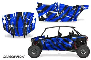 UTV グラフィックキット ステッカー デカール ポラリス RZR ターボ S 4 ドア 19-23 DRGNFLW U 用 UTV Graphics kit Sticker Decal for Polaris RZR Turbo S 4-Door 19-23 DRGNFLW U 【並行輸入品】