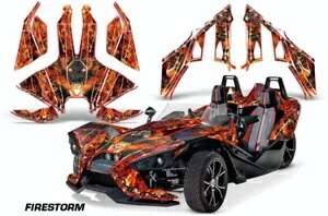 ロードスター グラフィックス キット デカール ポラリス スリングショット SL 2015-2023 ファイアストーム R用 Roadster Graphics Kit Decal For Polaris Slingshot SL 2015-2023 FIRESTORM R 【並行輸入品】