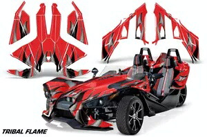ロードスター グラフィックス キット デカール ポラリス スリングショット SL 2015-2023 TRIBALFLAME K R用 Roadster Graphics Kit Decal For Polaris Slingshot SL 2015-2023 TRIBALFLAME K R 【並行輸入品】