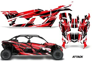 グラフィックデカールステッカー Can-Am マーベリック X3 XDS XRS 4DR 2016-23 ATTACK R Graphics Decals Stickers For Can-Am Maverick X3 XDS XRS 4DR 2016-23 ATTACK R 【並行輸入品】