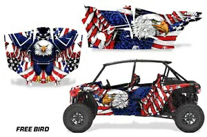 UTV グラフィックキット ステッカー デカール ポラリス RZR ターボ S 4ドア 19-23 FREEBIRD用 UTV Graphics kit Sticker Decal for Polaris RZR Turbo S 4-Door 19-23 FREEBIRD 【並行輸入品】