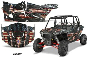 UTV グラフィック デカール ステッカー ポラリス RZR 1000 XP 4 ドア 13-18 WW2 用 UTV Graphics Decals Stickers for Polaris RZR 1000 XP 4-Door 13-18 WW2 【並行輸入品】