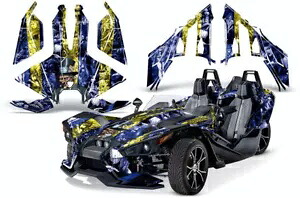 ロードスター グラフィックス キット デカール ポラリス スリングショット SL 2015-2023 マッドハッター U Y用 Roadster Graphics Kit Decal For Polaris Slingshot SL 2015-2023 Mad Hatter U Y 【並行輸入品】