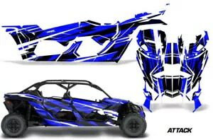 グラフィックデカールステッカー Can-Am マーベリック X3 XDS XRS 4DR 2016-23 ATTACK U Graphics Decals Stickers For Can-Am Maverick X3 XDS XRS 4DR 2016-23 ATTACK U 【並行輸入品】