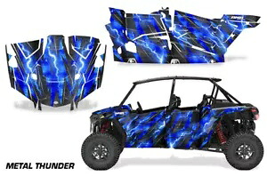 UTV グラフィックス キット ステッカー デカール ポラリス RZR ターボ S 4 ドア 19-23 MTLTHNDR U 用 UTV Graphics kit Sticker Decal for Polaris RZR Turbo S 4-Door 19-23 MTLTHNDR U 【並行輸入品】