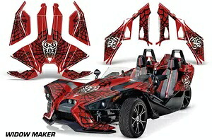 ロードスター グラフィックス キット デカール ポラリス スリングショット SL 2015-2023 ウィドウ レッド BK用 Roadster Graphics Kit Decal For Polaris Slingshot SL 2015-2023 WIDOW RED BK 【並行輸入品】 107,085円