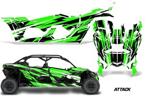 グラフィックデカールステッカー Can-Am マーベリック X3 XDS XRS 4DR 2016-23 ATTACK G Graphics Decals Stickers For Can-Am Maverick X3 XDS XRS 4DR 2016-23 ATTACK G 【並行輸入品】|カスタムパーツ WORLD倉庫