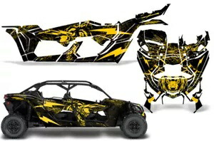 グラフィックスデカールステッカー Can-Am マーベリック X3 XDS XRS 4DR 2016-23 NWOLF Y Graphics Decals Stickers For Can-Am Maverick X3 XDS XRS 4DR 2016-23 NWOLF Y 【並行輸入品】|カスタムパーツ WORLD倉庫