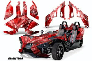 ロードスター グラフィックス キット デカール ポラリス スリングショット SL 2015-2023 QUANTUM K レッド用 Roadster Graphics Kit Decal For Polaris Slingshot SL 2015-2023 QUANTUM K RED 【並行輸入品】