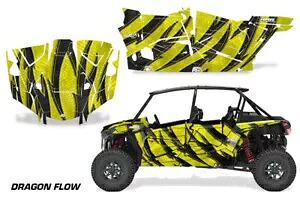 UTV グラフィックス キット ステッカー デカール ポラリス RZR ターボ S 4 ドア 19-23 DRGNFLW Y 用 UTV Graphics kit Sticker Decal for Polaris RZR Turbo S 4-Door 19-23 DRGNFLW Y 【並行輸入品】
