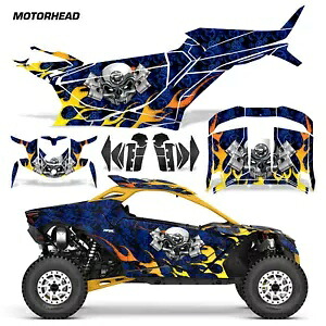 UTV グラフィック デカール ステッカー Can-Am Maverick R 2DR 2024-25 MOTORHEAD U 用 UTV Graphics Decals Stickers for Can-Am Maverick R 2DR 2024-25 MOTORHEAD U 【並行輸入品】