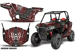 SxS グラフィック デカール ステッカー ラップ ポラリス RZR S 900 15-19 ウィドウ R K 用インサート付き SxS Graphics Decal Sticker Wrap w/Inserts For Polaris RZR S 900 15-19 WIDOW R K 【並行輸入品】