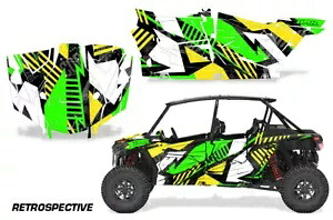 UTV グラフィック ステッカー デカール ポラリス RZR ターボ S 4 ドア 19-23 RTRSPCTV G Y 用 UTV Graphic Stickers Decals for Polaris RZR Turbo S 4-Door 19-23 RTRSPCTV G Y 【並行輸入品】