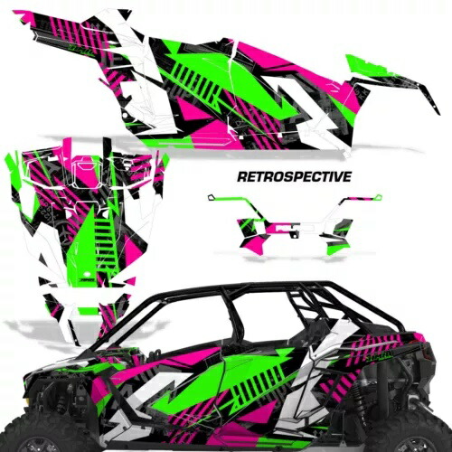 AMR グラフィックス Polaris RZR Pro XP 4DR UTV デカール ProXP 2020-23 RTRSPCTV G PK AMR Graphics for Polaris RZR Pro XP 4DR UTV Decals ProXP 2020-23 RTRSPCTV G PK 【並行輸入品】