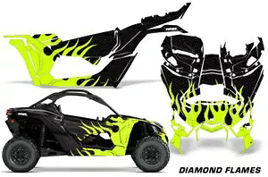 UTV グラフィックス デカール ステッカー Can-Am Maverick X3 XDS XRS 2DR 16-23 DFLAMES MG 用 UTV Graphics Decals Stickers for Can-Am Maverick X3 XDS XRS 2DR 16-23 DFLAMES MG 【並行輸入品】
