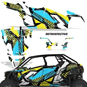 AMR グラフィックス Polaris RZR Pro XP 4DR UTV デカール ProXP 2020-23 RTRSPCTV TL Y AMR Graphics for Polaris RZR Pro XP 4DR UTV Decals ProXP 2020-23 RTRSPCTV TL Y 【並行輸入品】