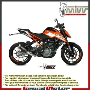 Mivv 排気マフラー GP PRO ブラック ステンレススチール Ktm 125 Duke 2017 - 2018用 Mivv Exhaust Muffler GP PRO Black Stainless Steel for Ktm 125 Duke 2017 - 2018 【並行輸入品】