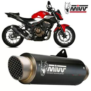 Mivv 排気マフラー GP PRO ブラックイノックス ブラックキャット ホンダ CB 500 F 2019 - 2023用 Mivv Exhaust Muffler GP PRO Black Inox black kat for HONDA CB 500 F 2019 - 2023 【並行輸入品】