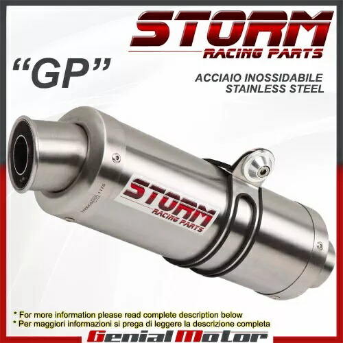 排気ストーム by Mivv マフラー GP スチール スズキ Sv 650 2003 03用 Exhaust Storm by Mivv Muffler Gp Steel for Suzuki Sv 650 2003 03 【並行輸入品】