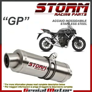 フルシステムストーム by Mivv マフラー GP スチールコンプリート ヤマハ Mt-07 2017 17用 Full System Storm by Mivv Muffler Gp Steel Complete for Yamaha Mt-07 2017 17 【並行輸入品】