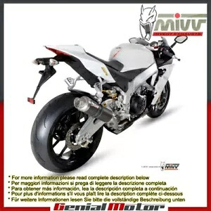 Mivv 排気マフラー GP カーボンファイバー アプリリア RSv4 2009 - 2016用 Mivv Exhaust Muffler GP Carbon Fiber for Aprilia Rsv4 2009 - 2016 【並行輸入品】