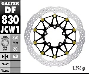 Galfer フロント ブレーキ ディスク WAVE FLOATECH Racing 320X5.5 MV AGUSTA STRADALE 800 2015 Galfer Front Brake Disc WAVE FLOATECH RACING 320X5.5 MV AGUSTA STRADALE 800 2015 【並行輸入品】