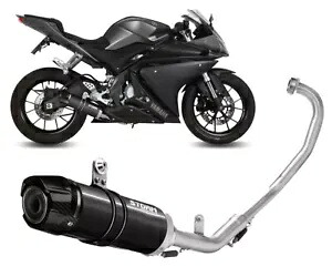 フルシステムエキゾーストストーム GP ブラックカーボンキャップ ヤマハ MT-125 2015 - 2019 Full System Exhaust Storm GP Black carbon cap for YAMAHA MT-125 2015 - 2019 【並行輸入品】