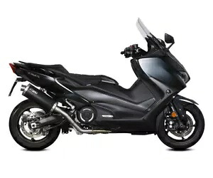 フルエキゾーストストーム By Mivv オーバルブラックスチールブラック ヤマハ T MAX 560 2020 - 2021 Full Exhaust Storm By Mivv Oval Black Steel Black YAMAHA T MAX 560 2020 - 2021 【並行輸入品】