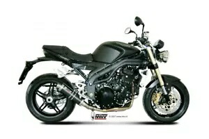 Mivv 排気マフラー GP カーボンファイバー ロー Triumph Speed Triple 2007 - 2010 用 Mivv Exhaust Muffler GP Carbon Fiber Low for Triumph Speed Triple 2007 - 2010 【並行輸入品】